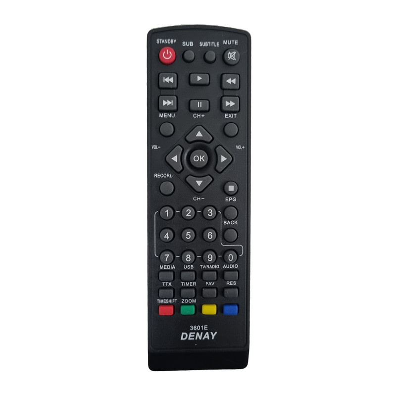 ریموت کنترل تلویزیون دنای مدل 3601E